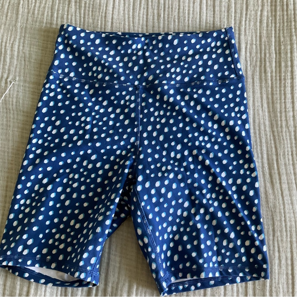 Kyodan - Blue Polka Dot Biker Shorts